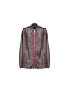 Khrisjoy Satin Tracksuit Jacket In Brown