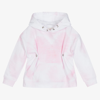 GIVENCHY GIRLS PINK HEART COTTON HOODIE