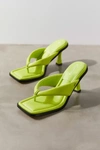 Circus By Sam Edelman Skeet Womens Faux Leather Flip Flop Thong Sandals In Green