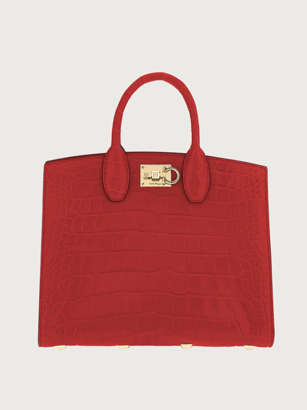 Ferragamo Studio Box Bag (m) In Red | ModeSens