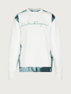 Ferragamo Embroidered Logo Sweatshirt In White