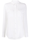 Equipment Slim Signature Silk Shirt In Bianco