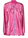 Khrisjoy Casual Jacket In Rose-pink Polyester In Rosa
