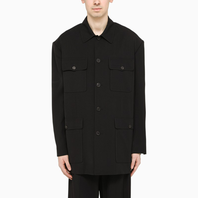 Balenciaga Man Black Multi-pocket Jacket