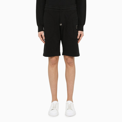 C.p. Company Black Jersey Shorts