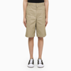 DICKIES KHAKI COTTON BLEND SHORTS