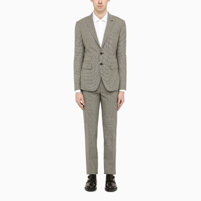 Dsquared2 Grey Plaid Tailored Suit