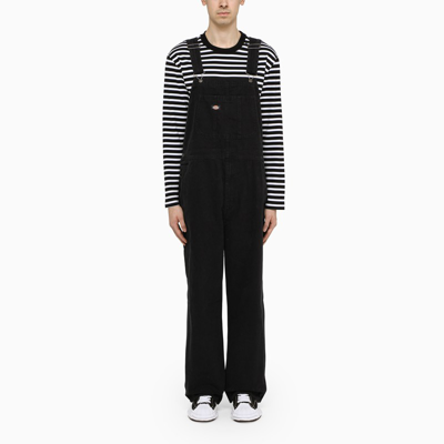 Dickies Duck Canvas Classic Bib Overalls In Black