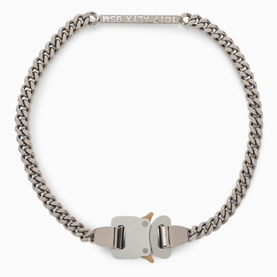 1017 A L Y X 9sm Silver-tone Buckle Detail Chain Necklace In Grey