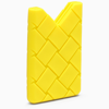 BOTTEGA VENETA YELLOW PVC CREDIT CARD HOLDER