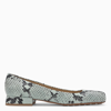 Bottega Veneta Tower Python-print Ballerina Shoes In Print