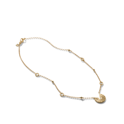 John Hardy Radial Pendant Necklace In Yellow Gold