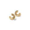 John Hardy 18k Yellow Gold Classic Chain Patterned Radial Hoop Earrings In 18k Gold