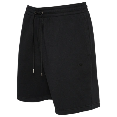 Lckr Mens  Fleece Shorts In Black/black