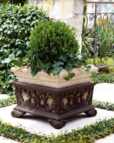 Neiman Marcus Square Planter With Stand