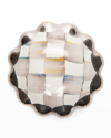 Mackenzie-childs Sterling Check Round Knob
