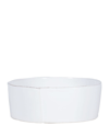 VIETRI LASTRA WHITE LARGE SERVING BOWL