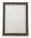 Jay Strongwater Pyramid 5" X 7" Photo Frame In Black Onyx