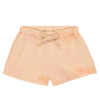 The New Society Hugo Tie-dye Cotton Fleece Shorts In Apricot Batik