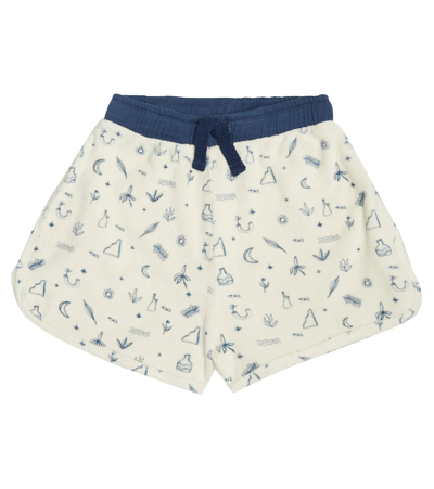 The New Society Kids' Francis Printed Toweling Shorts In All The Things Print
