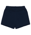 The New Society Easy Cotton Rib-knit Shorts In 04 Navy