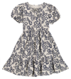 THE NEW SOCIETY HIBISCUS FLORAL LINEN AND COTTON DRESS