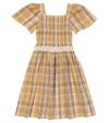 The New Society Andrea Checked Seersucker Dress In Multicolor Check