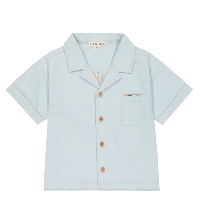 Louise Misha Kids' Alov Cotton Shirt In Light Blue