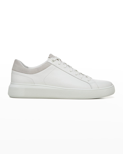 Vince Men's Leather & Suede Low-top Sneakers In White | ModeSens