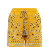 Alanui Bandana-printed Drawstring Shorts In Goldenyellow