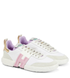 Hogan Sneakers 3r In Pelle Bianca Interno Lilla H Rosa In 0
