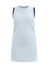 Jacquemus Sorbetto Contrast-trim Knitted Mini Dress In Multicolor