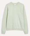 Sunspel Crew-neck Cotton Sweatshirt In Pistachio