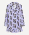 DESMOND & DEMPSEY DESMOND & DEMPSEY WOMEN'S SIGNATURE SANSINDO TIGER PRINT SHORT PYJAMA SET
