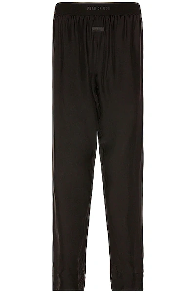 Fear Of God Black Silk Lounge Pants