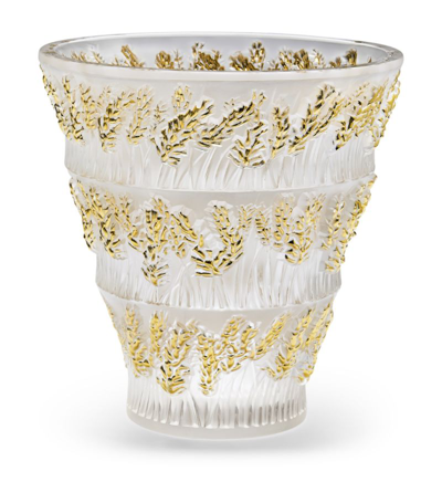 Lalique Extra Large Mossi Vase (31cm) In Multi