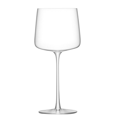 Lsa International Set Of 4 Metropolitan Red Wine Glasses (400ml) In Clear