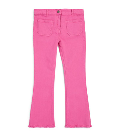 Stella Mccartney Babies'  Kids Girls Pink Denim Flared Jeans
