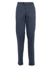 Brunello Cucinelli Button-wrap Trousers In Blue