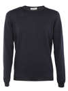 Goes Botanical Crew Neck Merino Sweatshirt In Blue