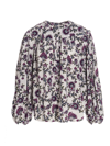 Isabel Marant Brunille Floral Silk-blend Blouse In Multicolor