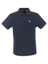 Barbour Logoed Polo Shirt In Navy Blue