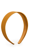 Jennifer Behr Lydia Silk Satin Headband In Saffron