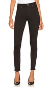 Good American Good Legs Coated Skinny Stretch Jeans In Black In Black