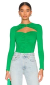 Superdown Gabby Cut Out Top In Green