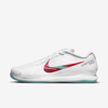 Nike Court Air Zoom Vapor Pro Men's Hard Court Tennis Shoes In White,habanero Red,pomegranate,washed Teal