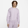 Nike Solo Swoosh Men's Fleece Crew In Doll,white