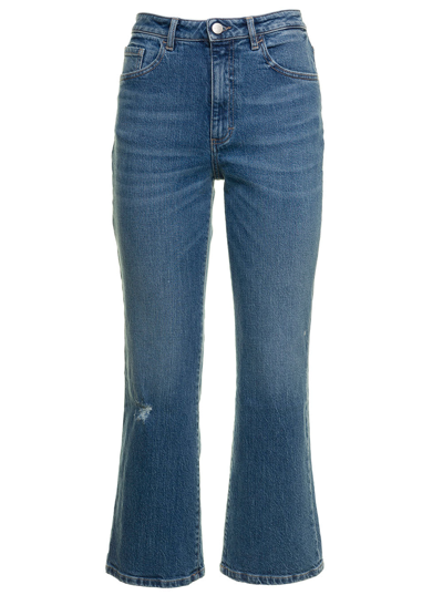 Icon Denim Pam Mini Flare  Woman Jeans In Blu
