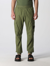 Stone Island Brushed-cotton Cargo Trousers In Olive
