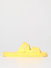 Gcds Rubber Sandals With Logo In Yellow